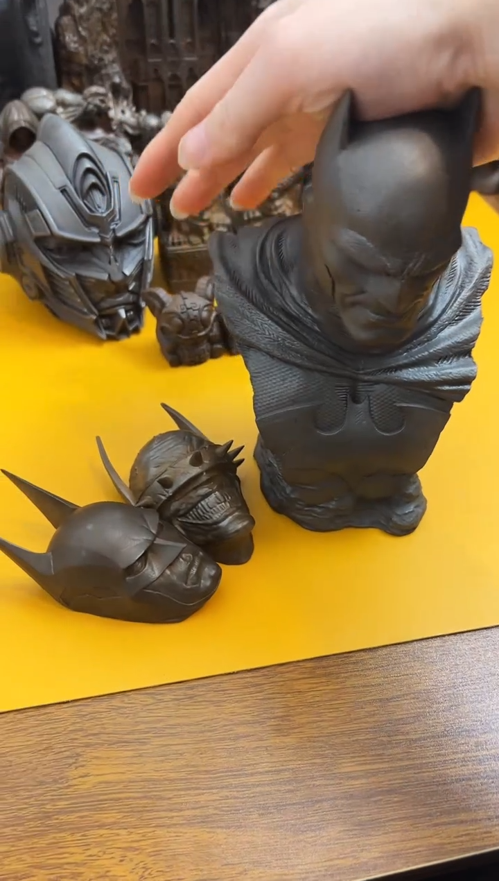 金属疾***车实心铁艺--大号蝙蝠侠 狂笑  不龇牙蝙蝠侠头