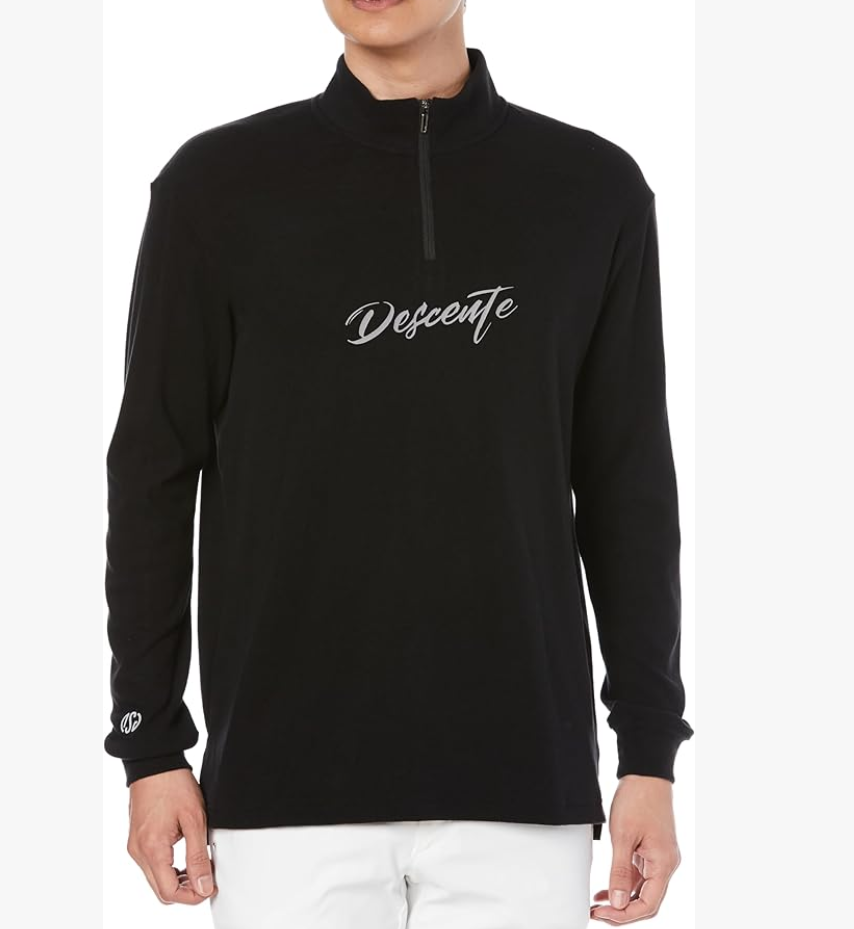 DESCENTE/迪桑特高尔夫半高领拉链加绒打底商务休闲衣wjb06
