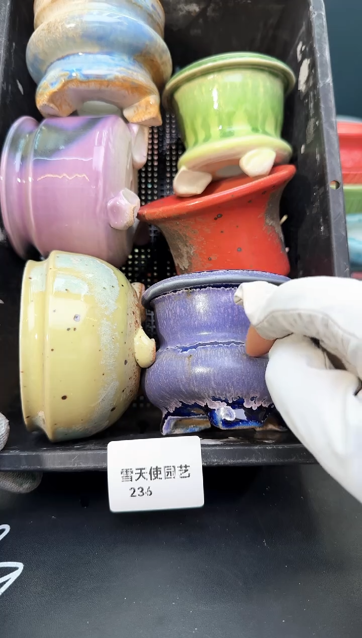 2 36 小水墨盆 6个 默认微瑕