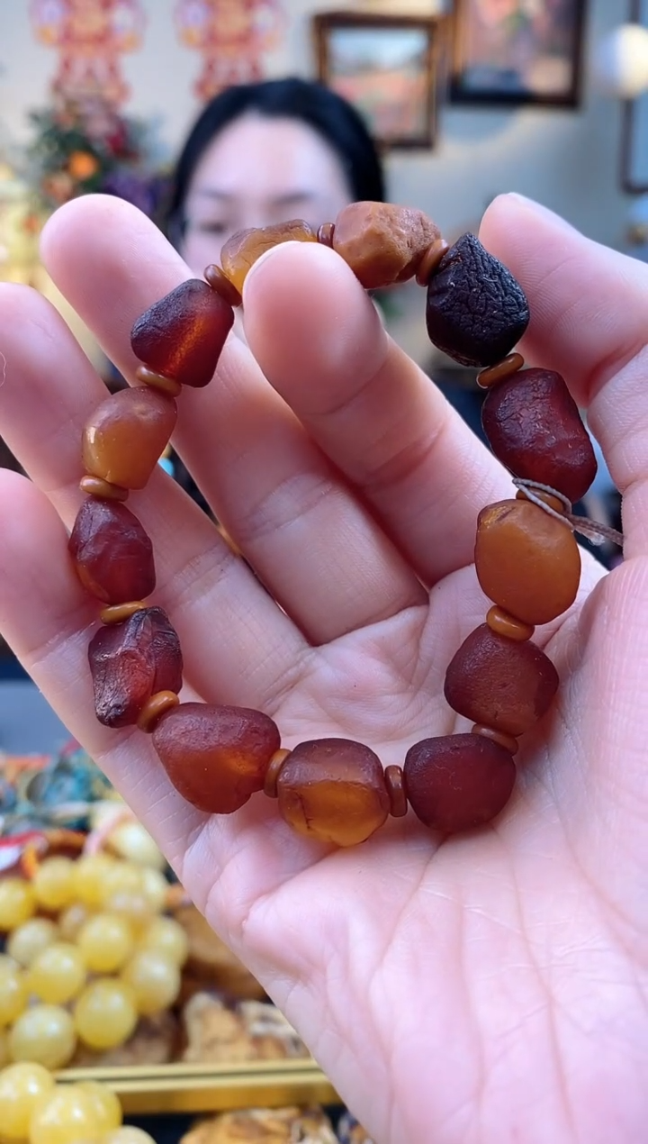 【闪购商品】琥珀手串未镶嵌手串