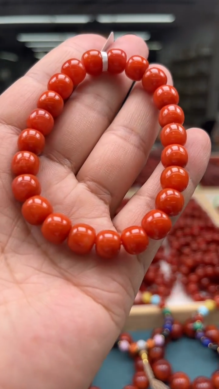 【闪购商品】南红玛瑙手串未镶嵌南红9mm