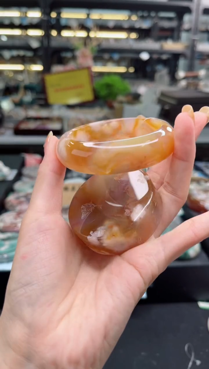 【闪购商品】石英质玉手镯未镶嵌54圈口（赠品镯心）6561565