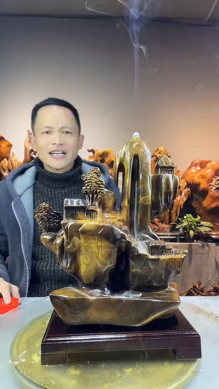 金丝楠阳****料小叶桢楠随行摆件49