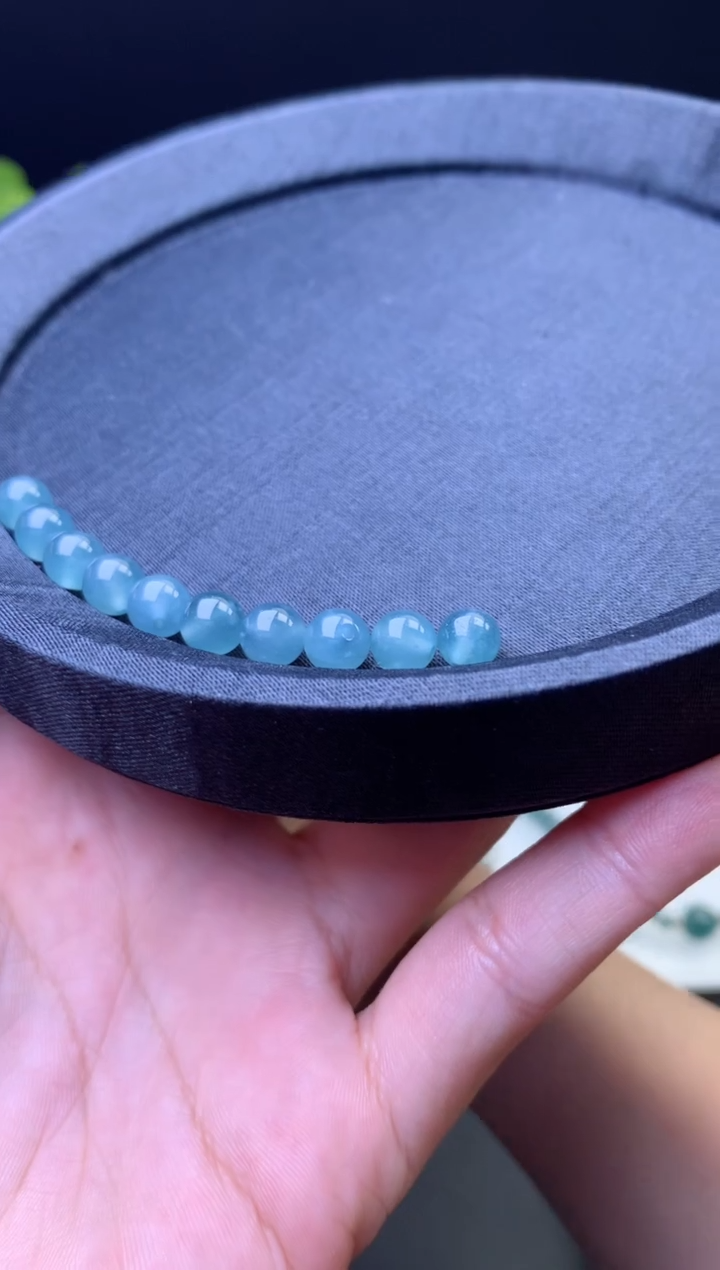 翡翠挂件未镶嵌翡翠卡7左右玻璃圆珠多样性发自选