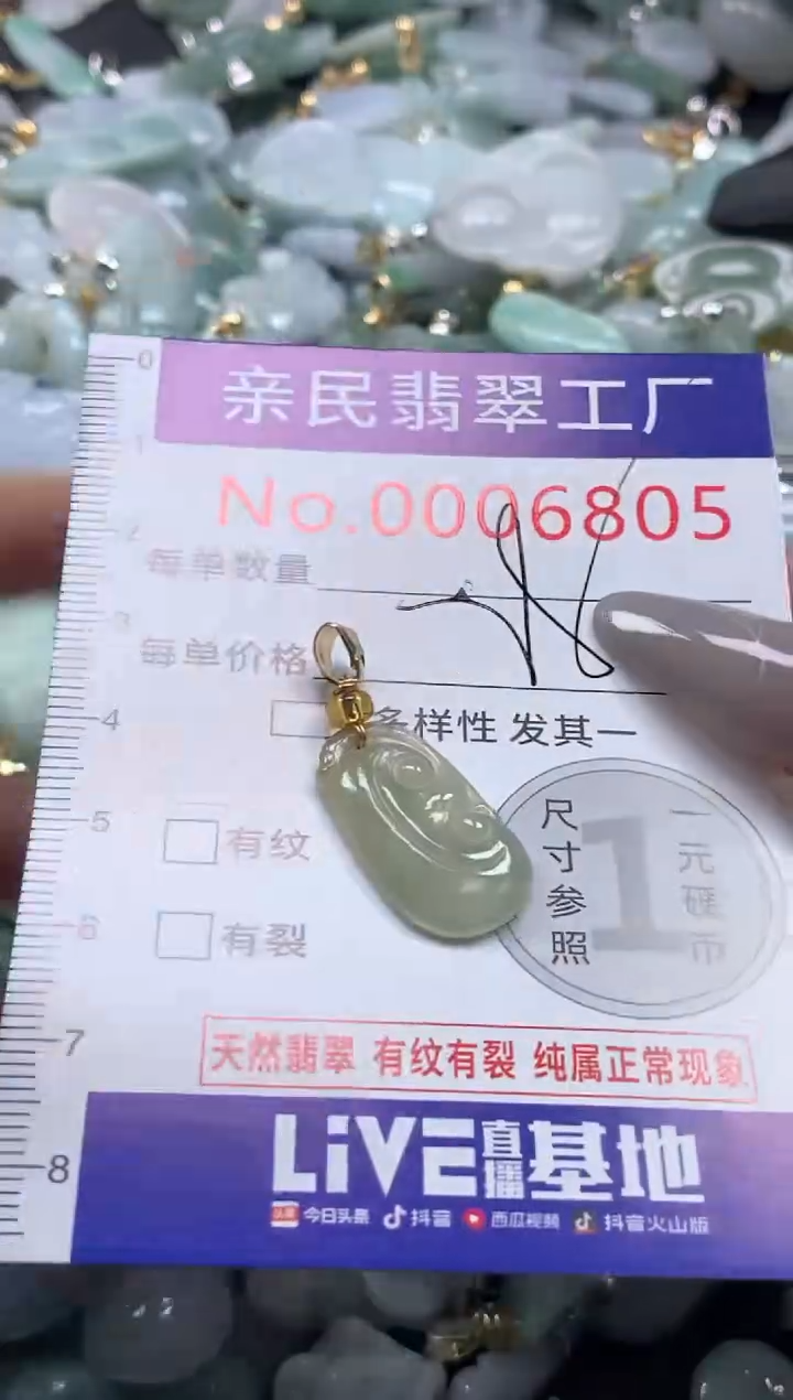 颈饰未镶嵌翡翠6805