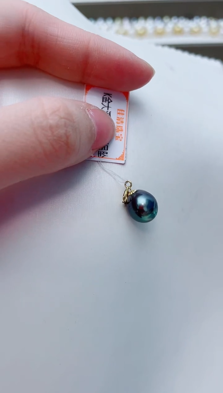海水珍珠18K金镶嵌颈饰A118