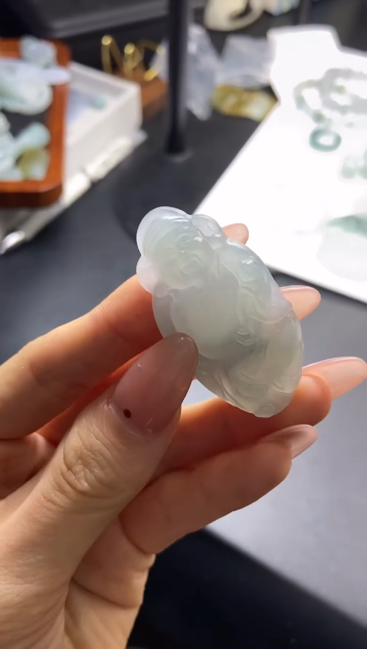 定制翡翠未镶嵌财神