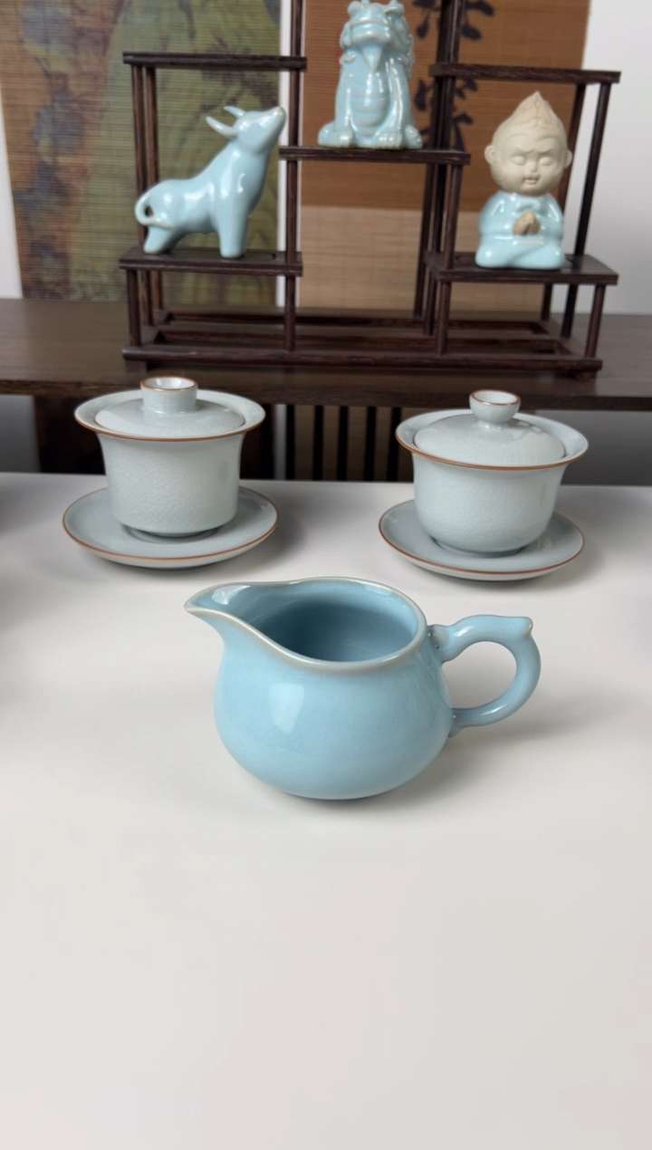 【闪购商品】杯珑匠天青支钉游龙公道微