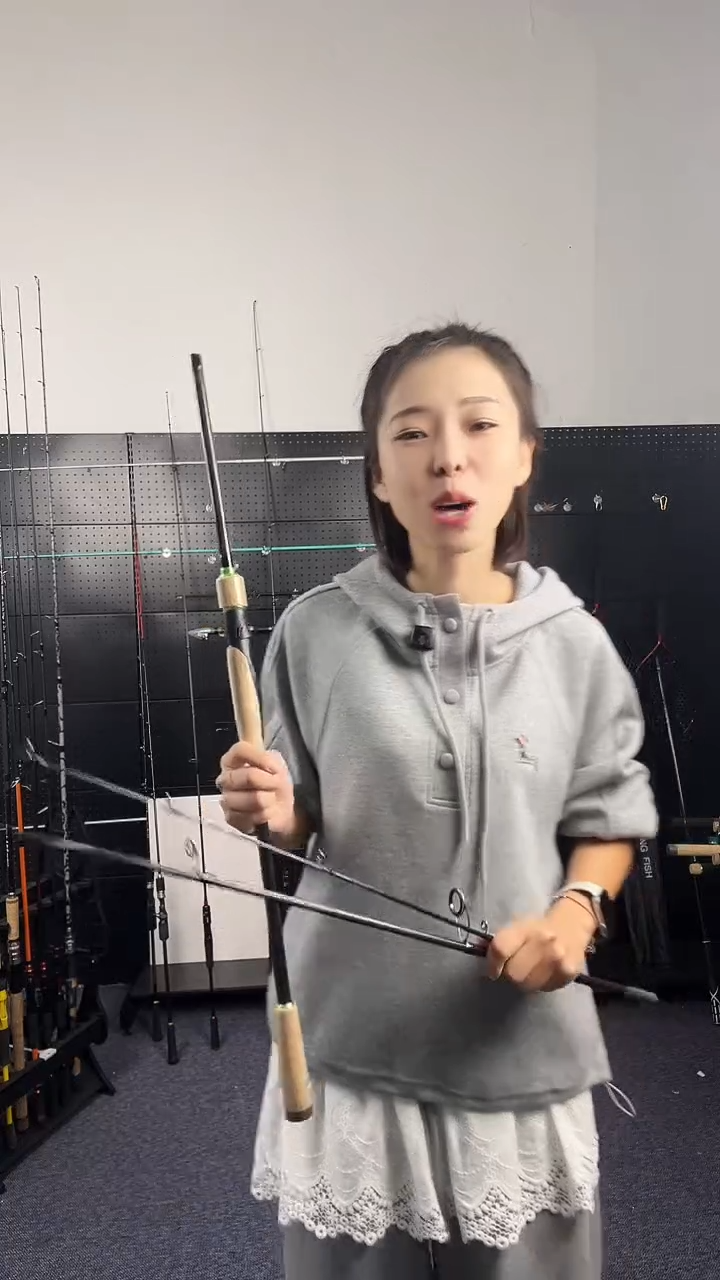 2.1m碳素（瑕疵杆没有售后 介意勿拍）17号2.1米直柄