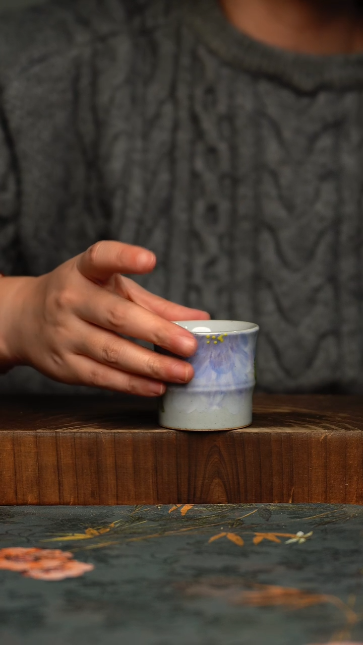 瓷片釉下彩手工手绘同款陶器