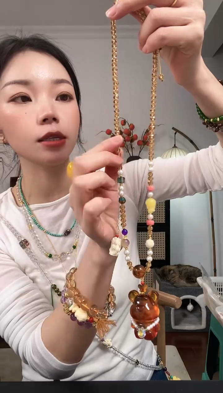 【闪购商品】琥珀颈饰未镶嵌A703AAAAA