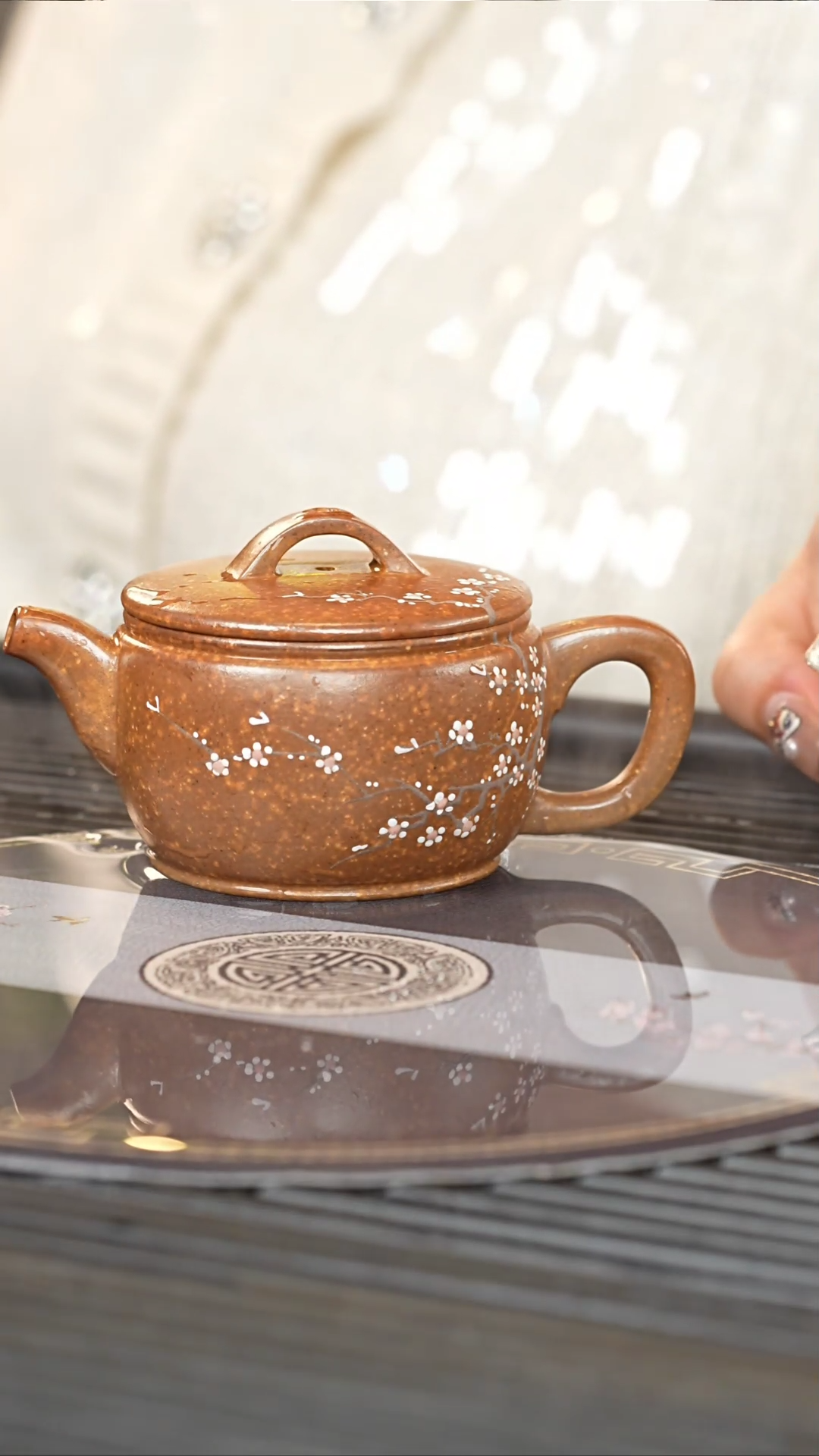 【闪购商品】紫砂茶壶PQZ 絮状黄金段 汉瓦