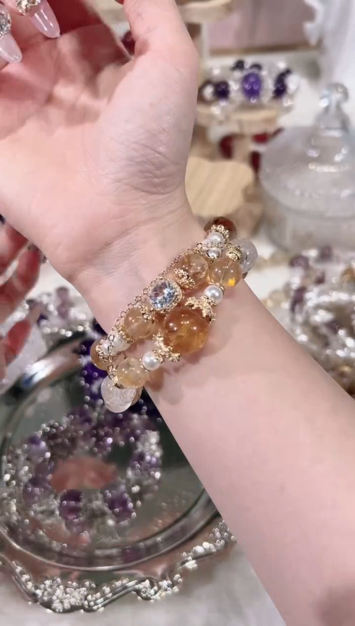 【闪购商品】水晶手链未镶嵌天然水晶默认微瑕 多样性发货发其一