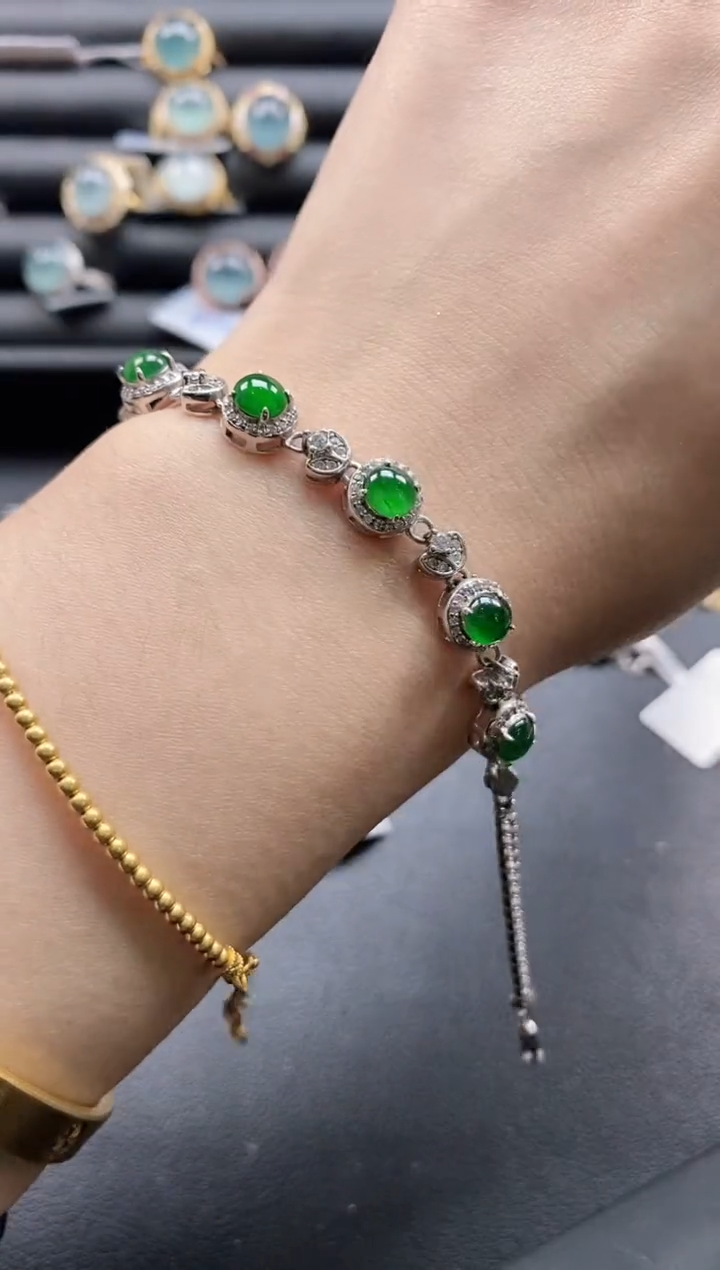 【闪购商品】翡翠戒指银S925镶嵌1111