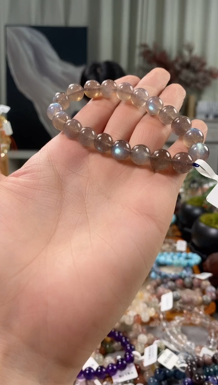 未镶嵌手链长石灰月光