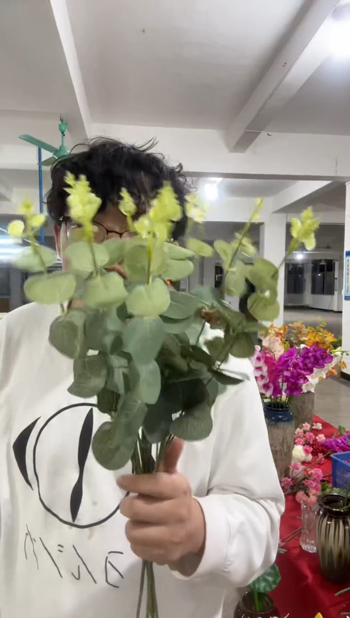 【闪购商品】仿真花束尤加利叶5根