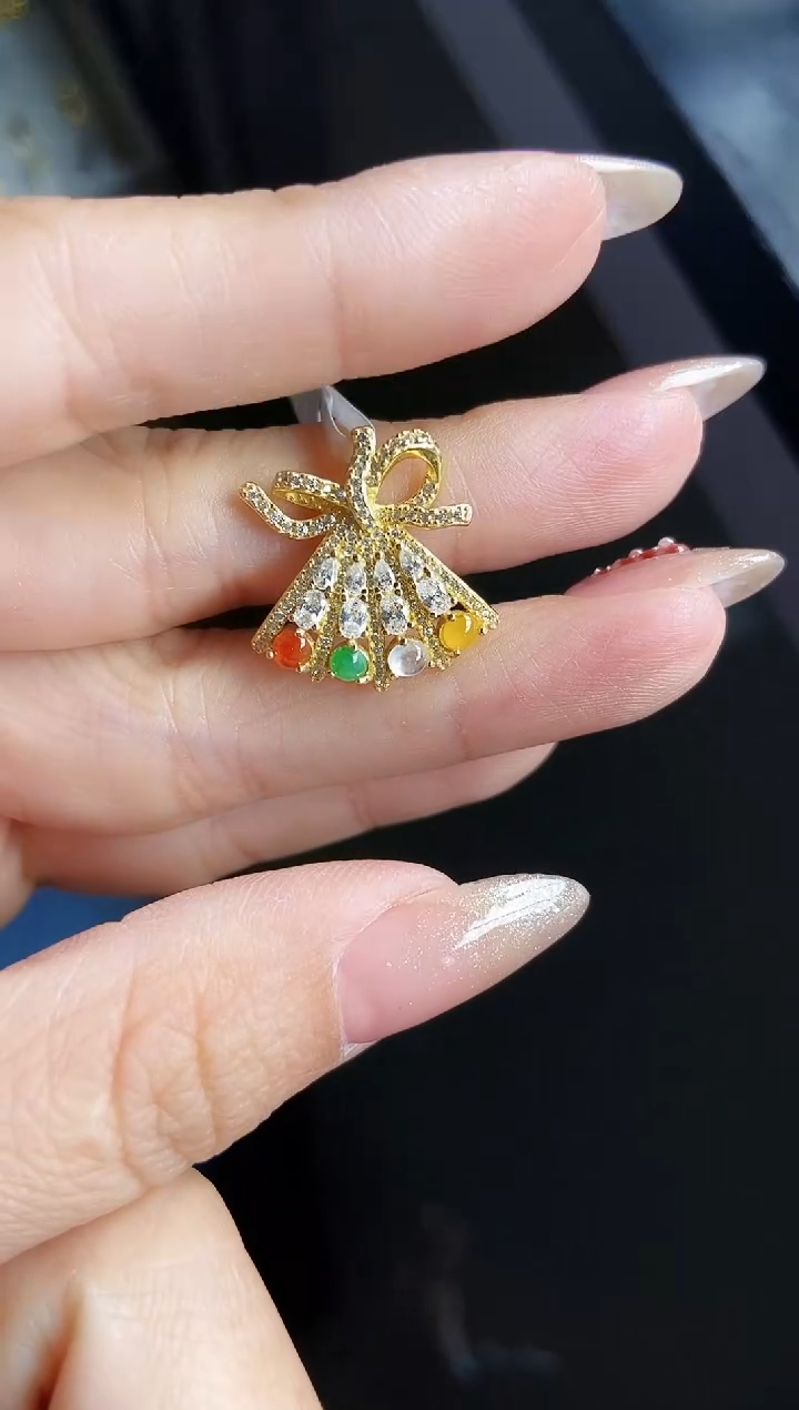 银S925镶嵌戒指翡翠12