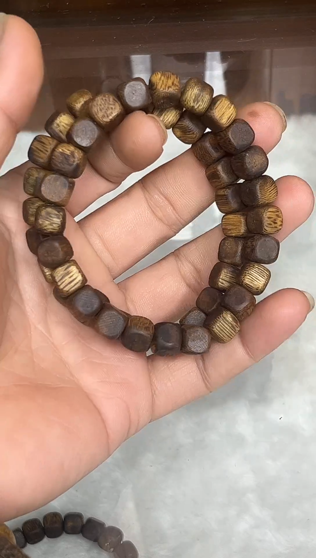 【闪购商品】沉香沉香木制品方糖珠6克＋单圈多样性发一