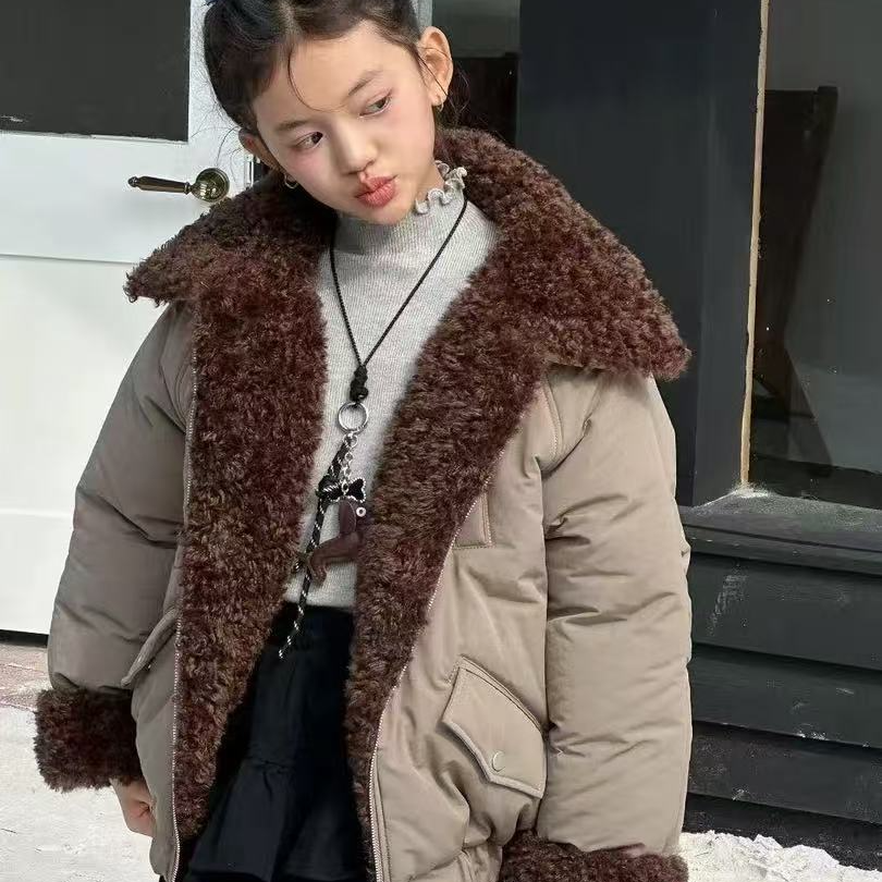 白若希潮童5231原创设计冬季儿童时尚外套