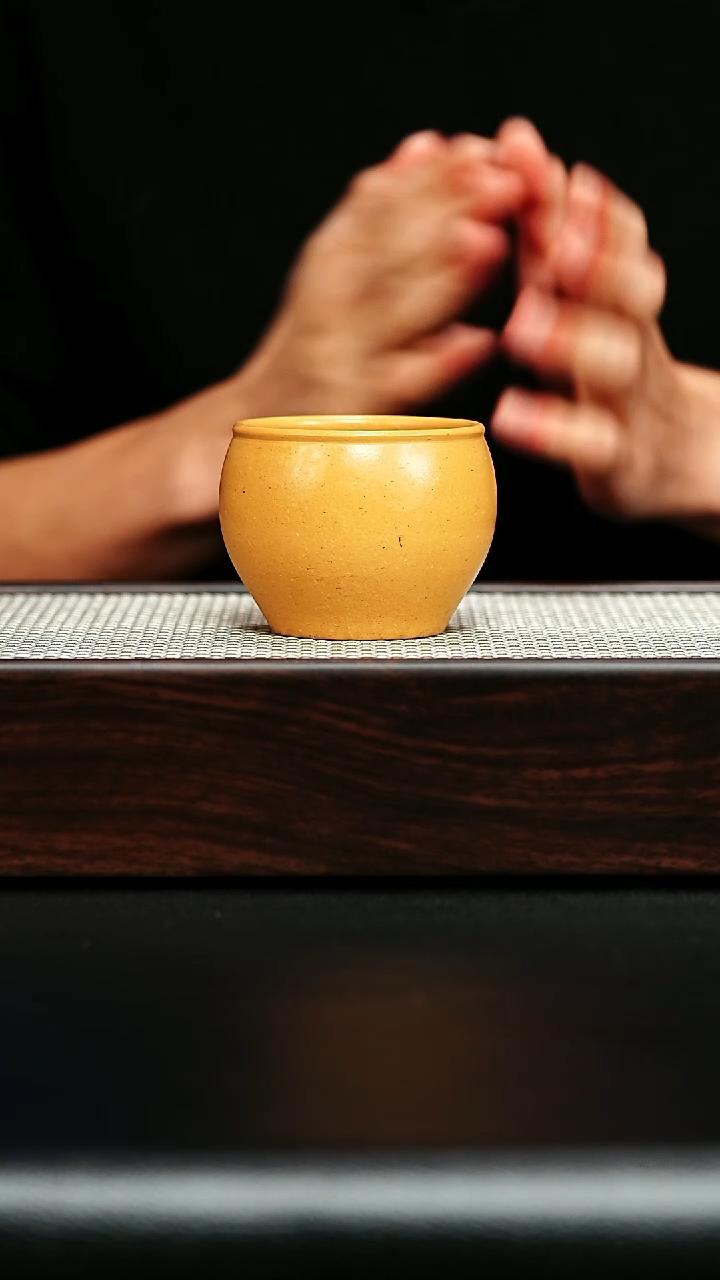 茶杯紫砂宜兴紫砂 主人杯 黄金段h470