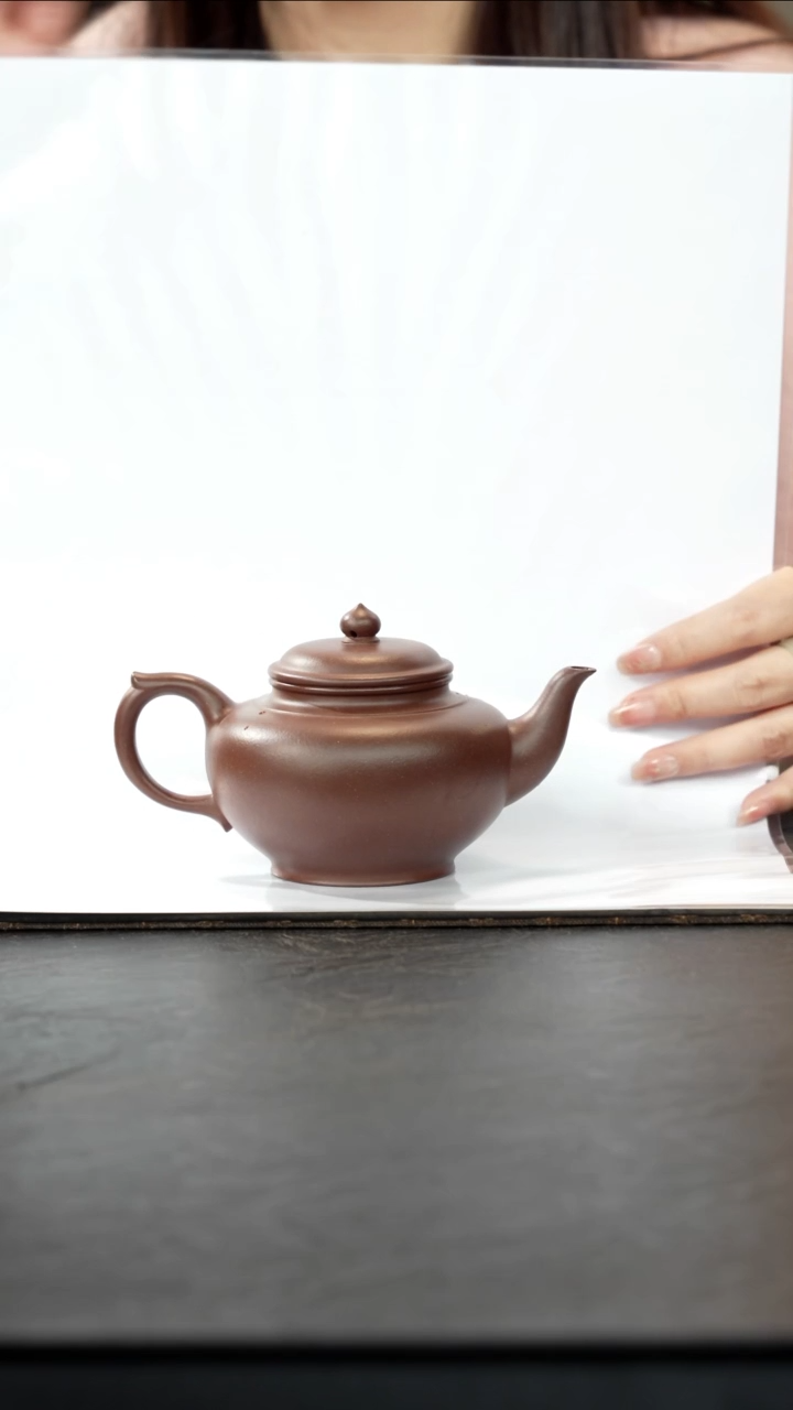 茶壶紫砂老紫泥笑樱300cc