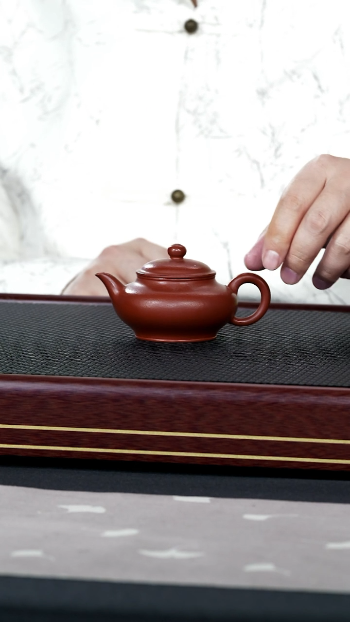 茶壶紫砂宜兴原矿紫砂壶11大红袍泥 100cc