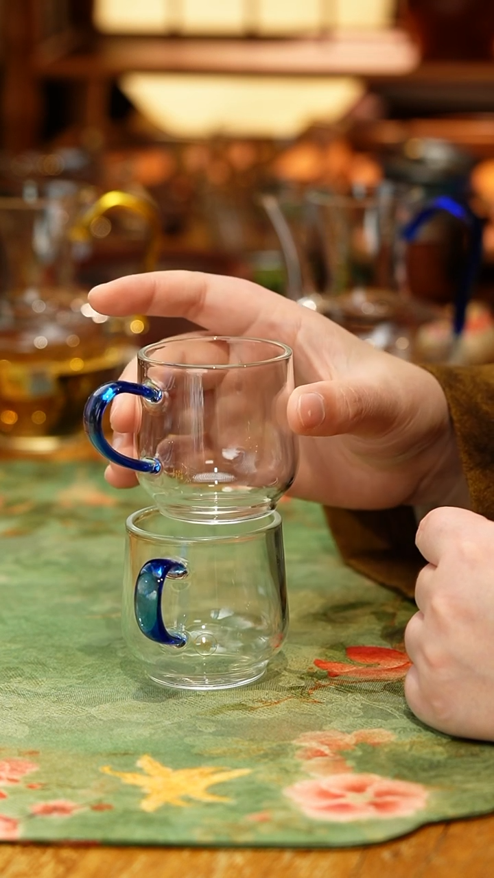 【闪购商品】璃享/水月杯2入/浅蓝/不批发