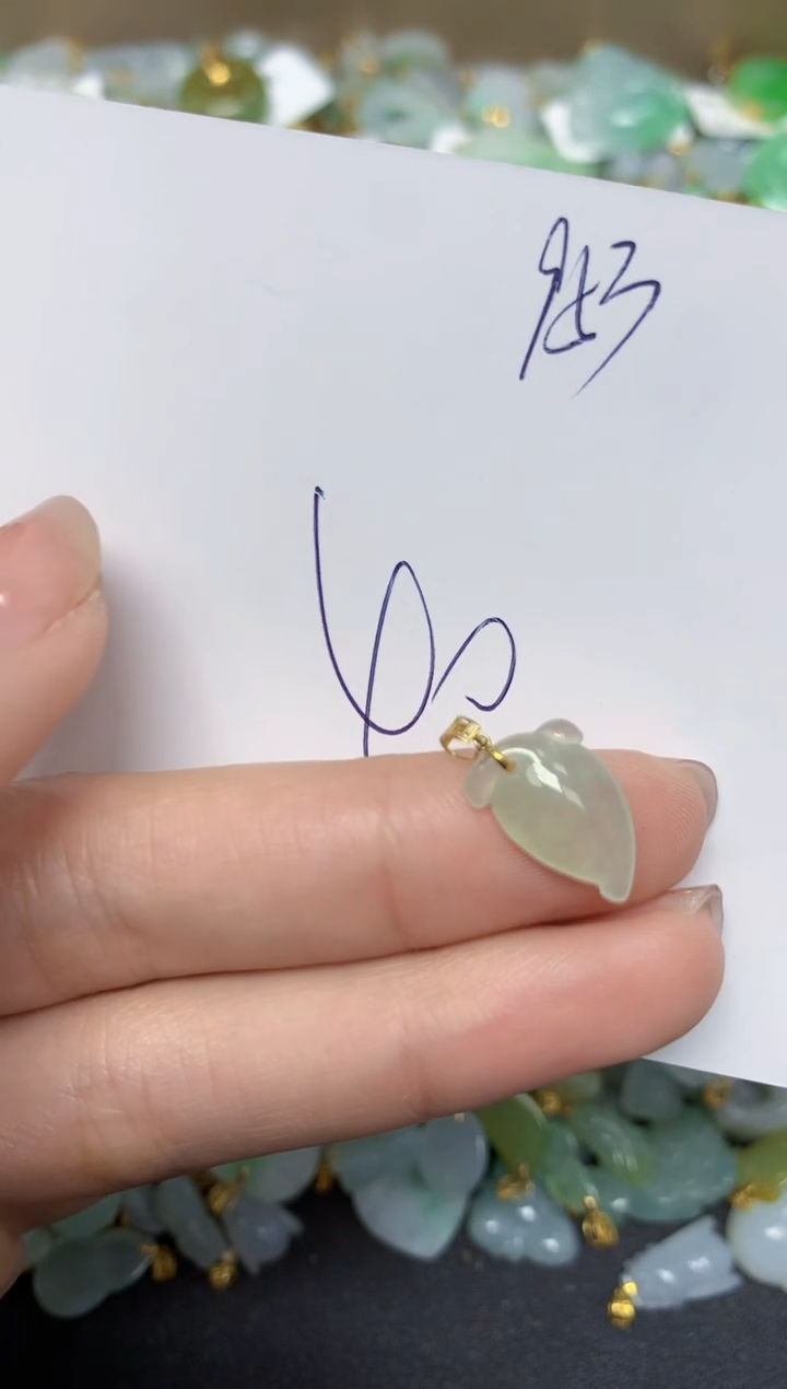 【闪购商品】翡翠颈饰18K金镶嵌 天然翡翠A货