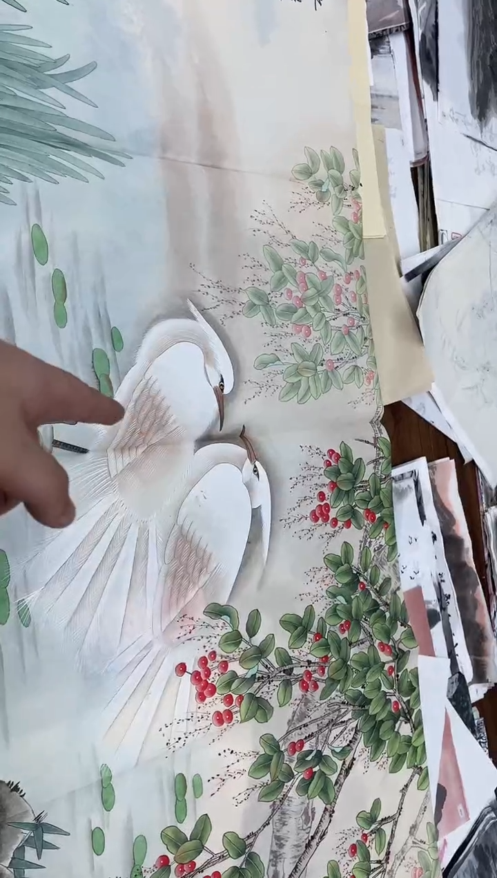 国画融易专属链接-鹭鸶工笔整张带证书