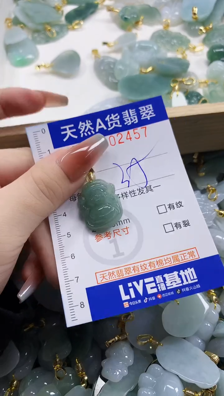 颈饰未镶嵌翡翠娜*天然A货翡翠