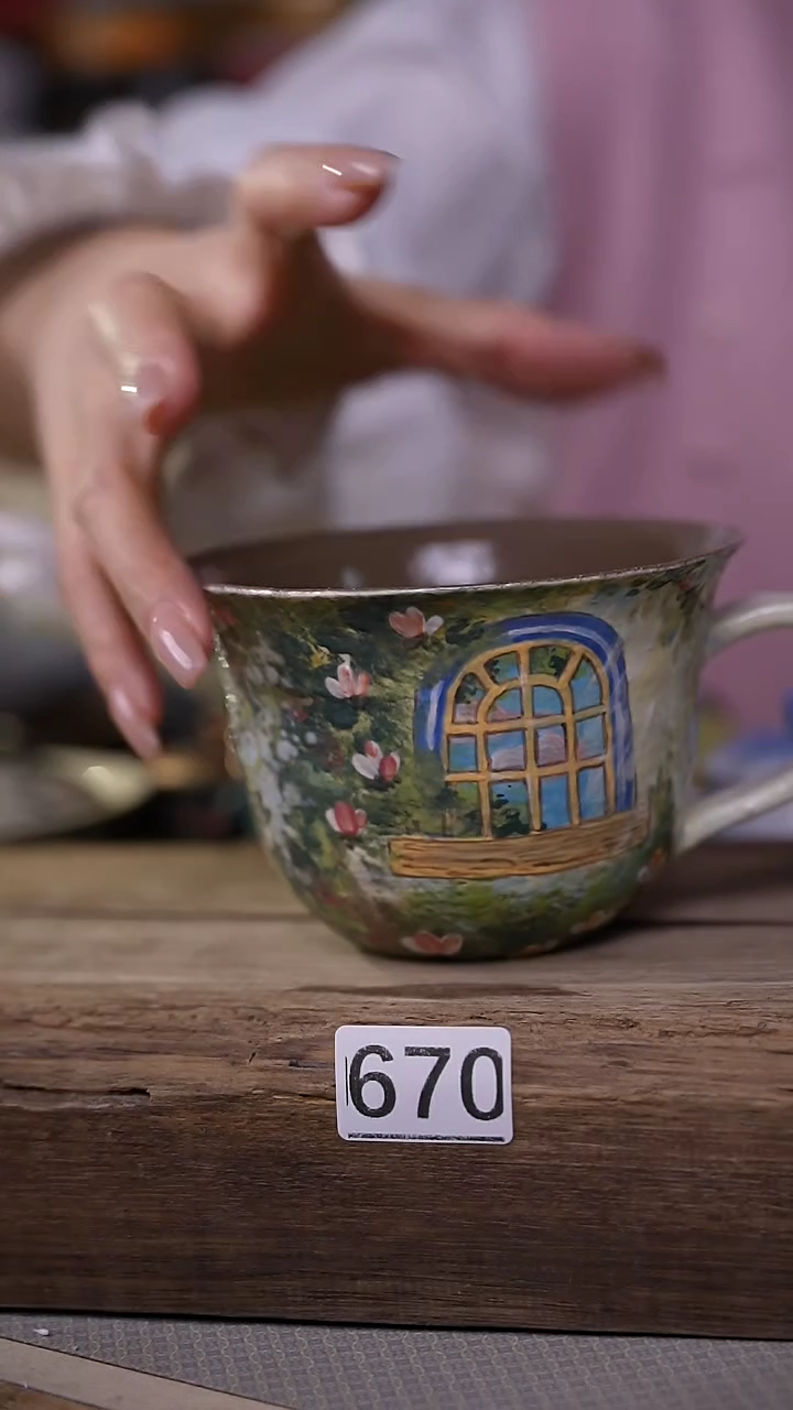 【闪购商品】瓷片油画风·彩绘·设计师石一款