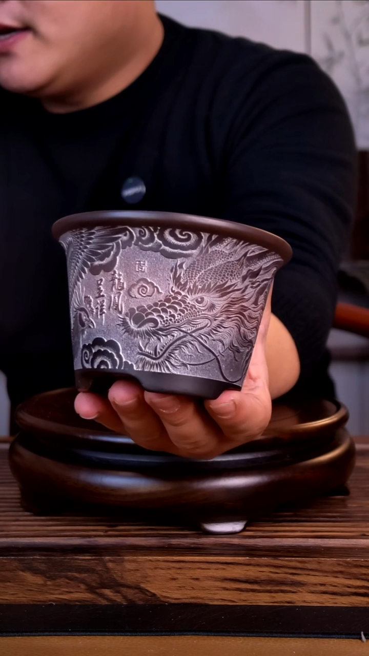 紫砂花盆紫砂花盆-内口9-6