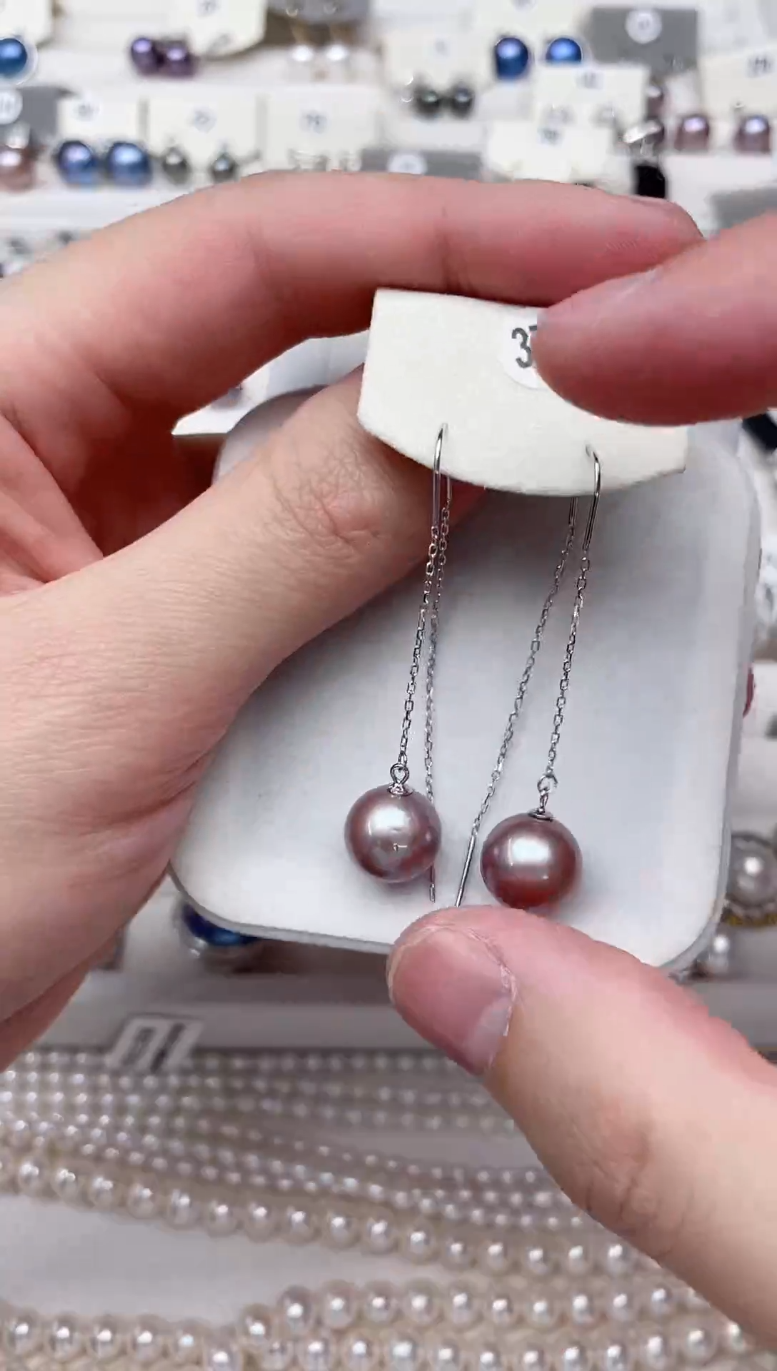 【闪购商品】淡水珍珠耳饰银S925镶嵌耳饰