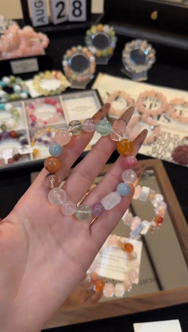 合金手链水晶多宝手链x2801