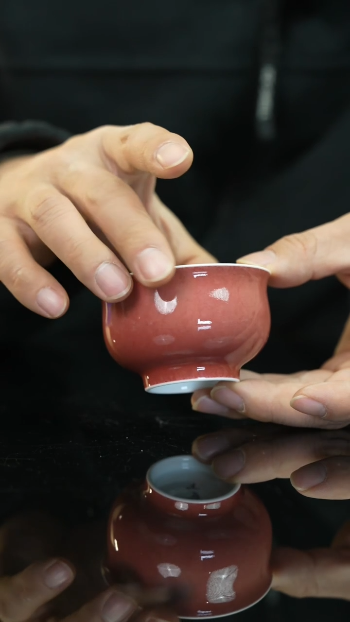 【闪购商品】瓷片景德镇上庄陶瓷豇豆红