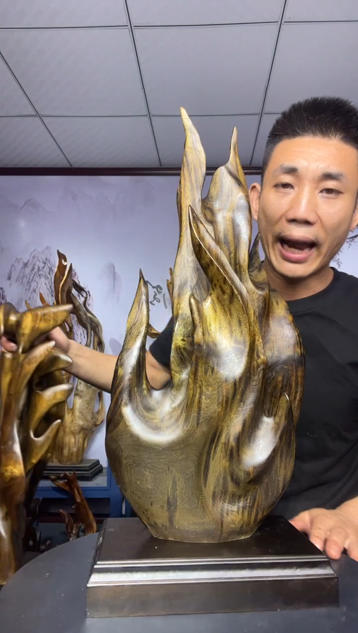 金丝楠彩**叔金丝楠木工艺品摆件