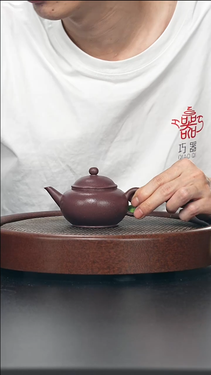 茶壶紫砂水平-紫泥-全手工无添加-170cc
