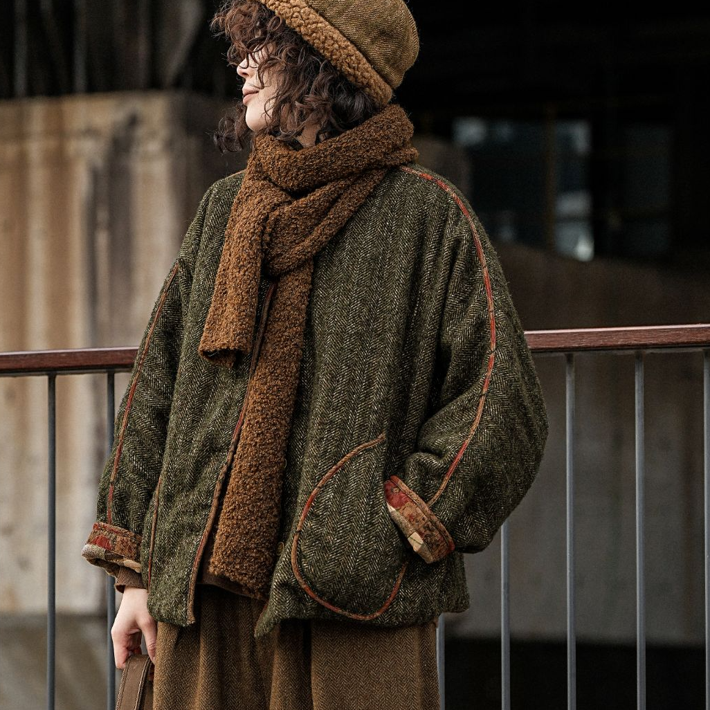 2024冬季新款棉衣08399休闲百搭复古加厚保暖秋冬