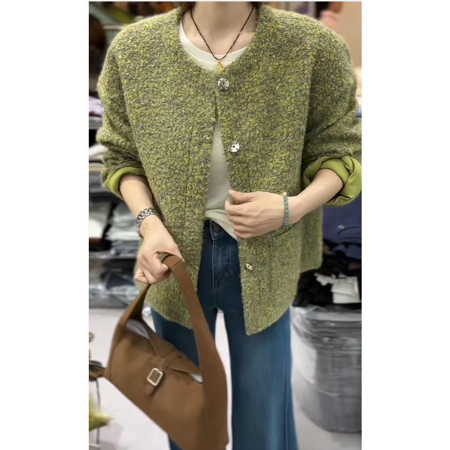 KIKI严选：25771-1+9家欧货南油秋冬高级感韩系加厚小香风轻奢外