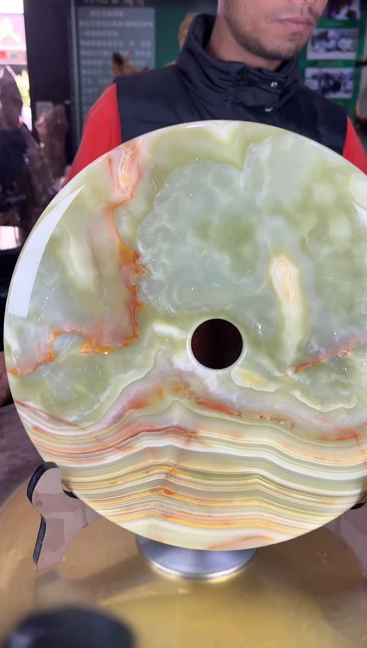 缅甸天然树冰玉摆件