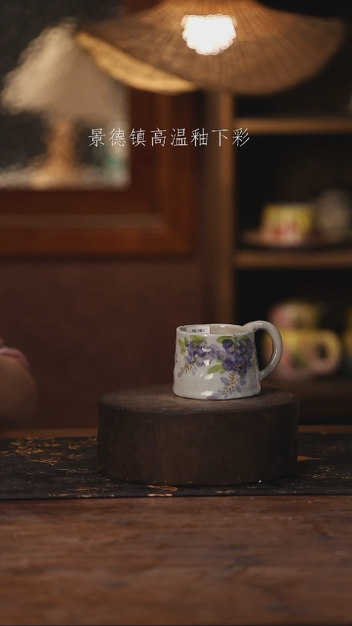 陶瓷景德镇高温釉下手绘陶瓷080