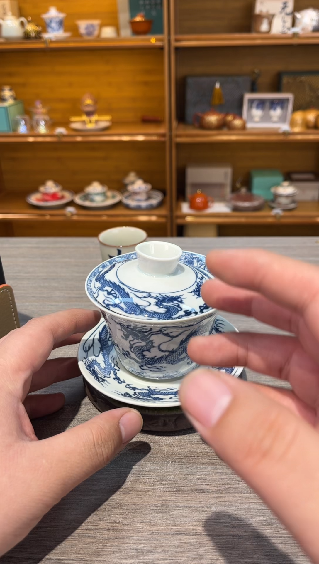 【闪购商品】龙悬停盖碗茶具茶具