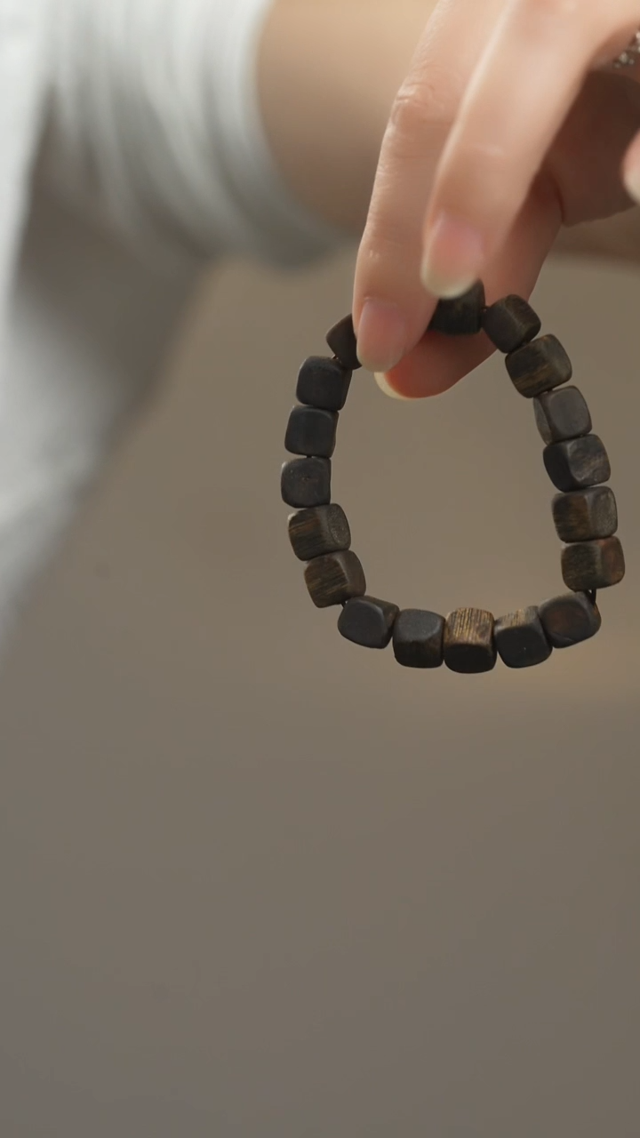 手串沉香全沉水大方糖单圈