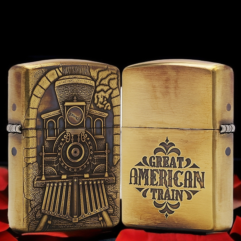 ZIPPO/之宝【火车头】7原装正品煤油防风打火机KF-DF