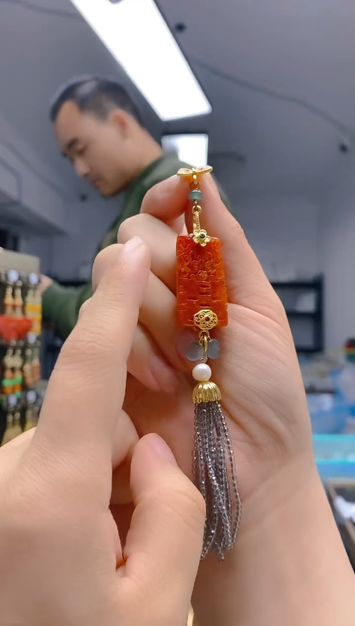 【闪购商品】翡翠耳饰合金237翡翠压襟