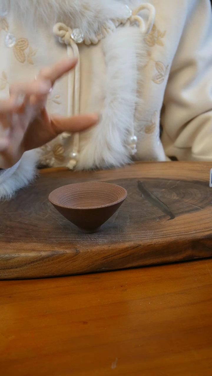 【闪购商品】朱泥斗笠杯磨砂感老岩泥茶壶