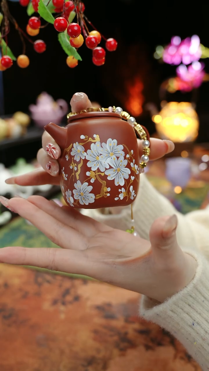 【闪购商品】紫砂手绘小雏菊+滴流