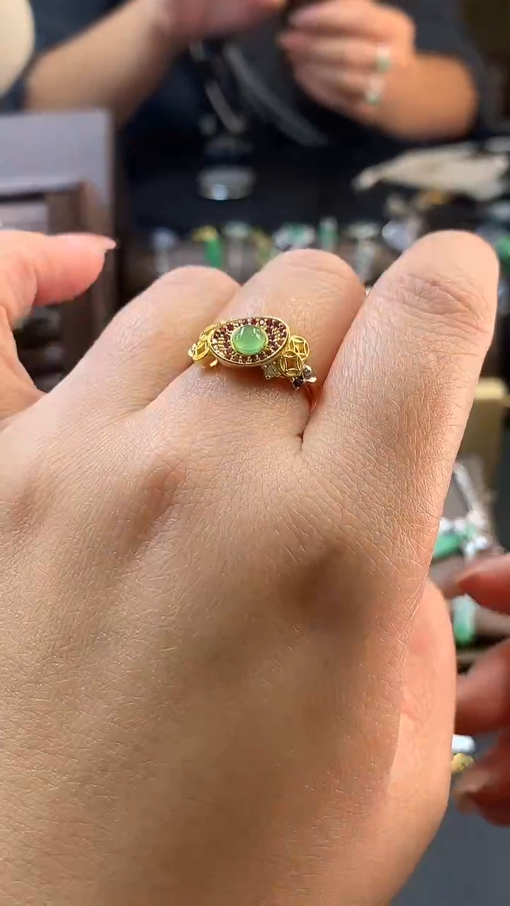 颈饰银S925镶嵌翡翠14428