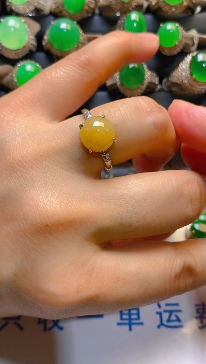 【闪购商品】翡翠耳饰银S925镶嵌天然A货翡翠1