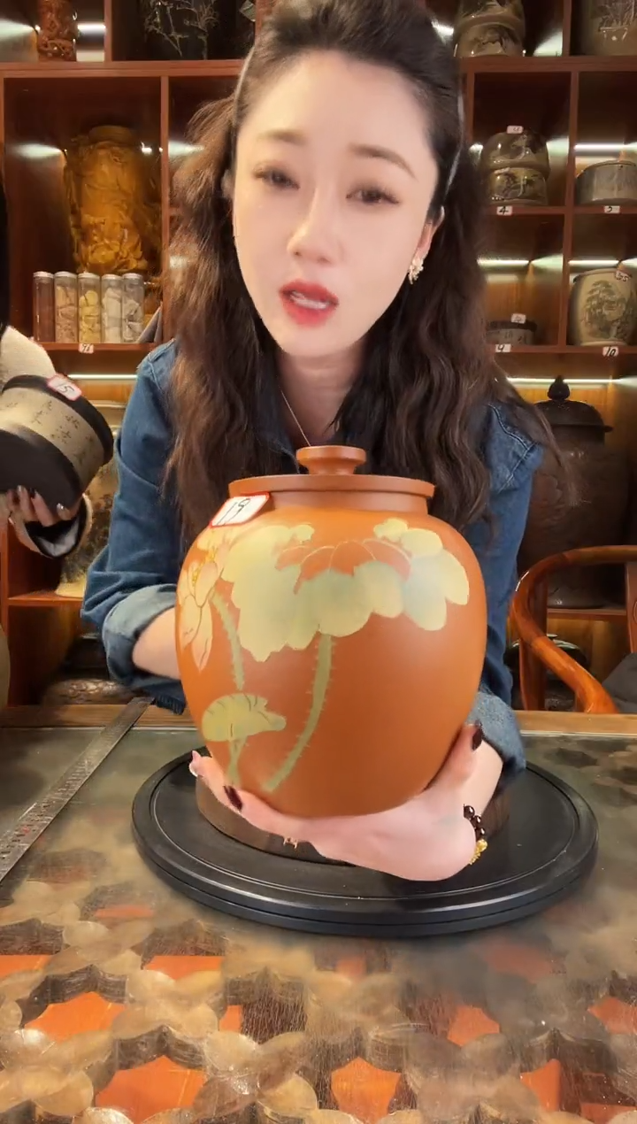 【闪购商品】缸云南建水紫陶复烧小茶罐@19